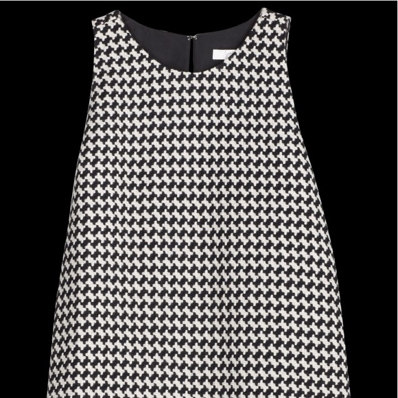 Joie Mirella Caviar Sleeveless Checked Wool Dress - Picture 2 of 3
